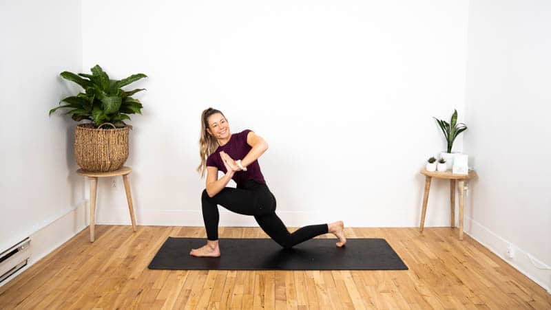 Hatha yoga stretching