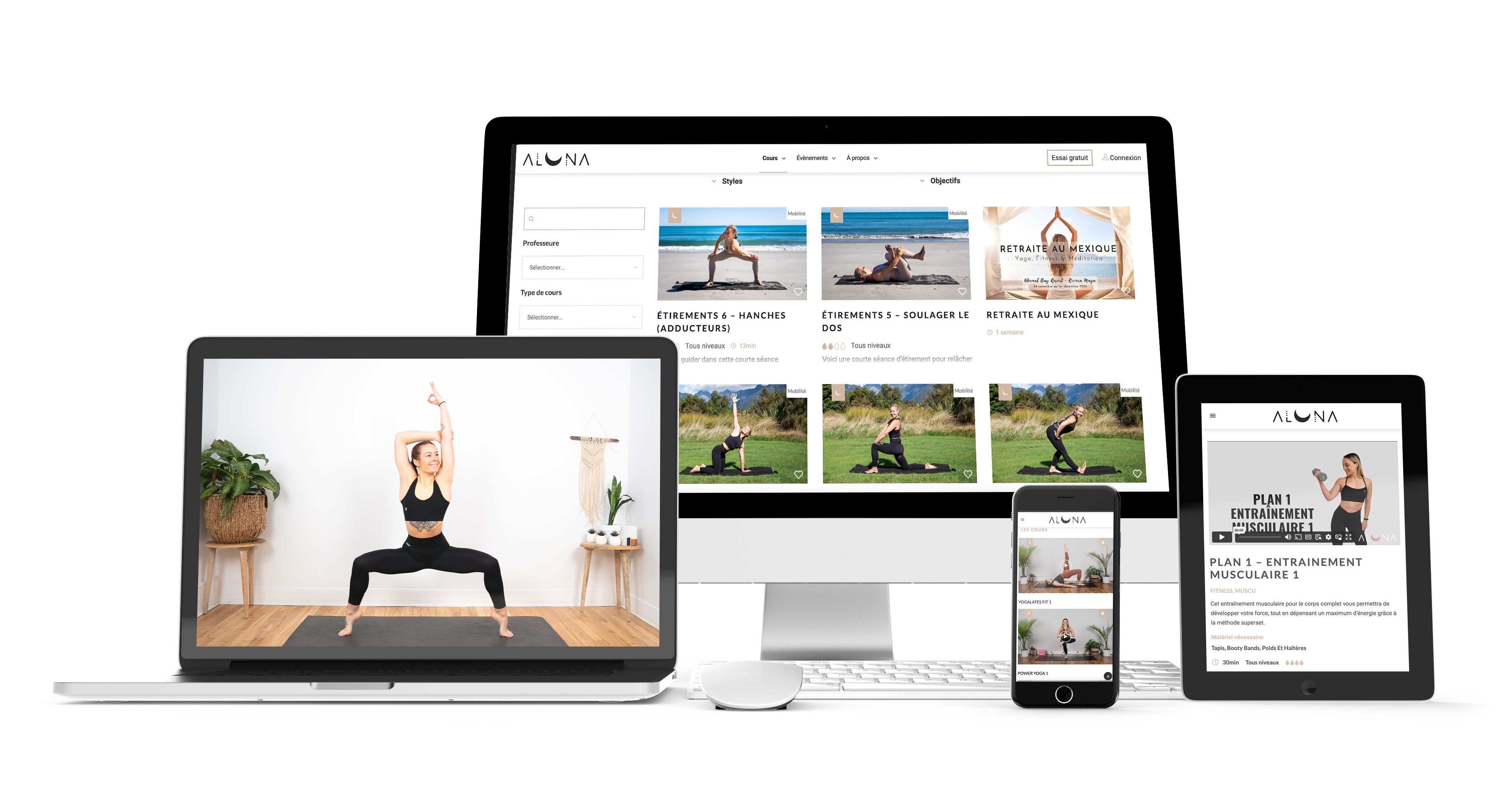 Studio Aluna - Cours de yoga & fitness en ligne